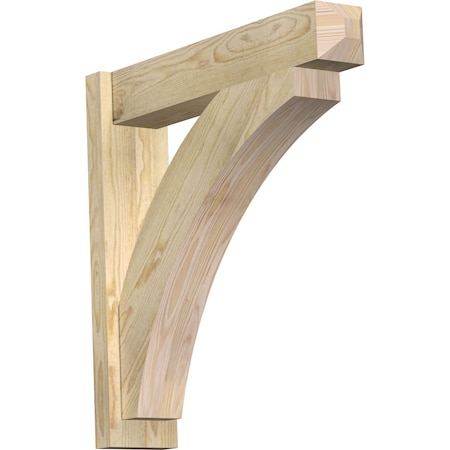 Ekena Millwork Thorton Rough Sawn Craftsman Outlooker, Douglas Fir, 6"W x 28"D x 28"H OUT06X28X28THR04RDF